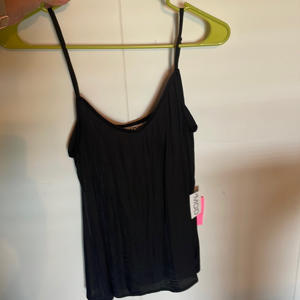 Black Satin Tank